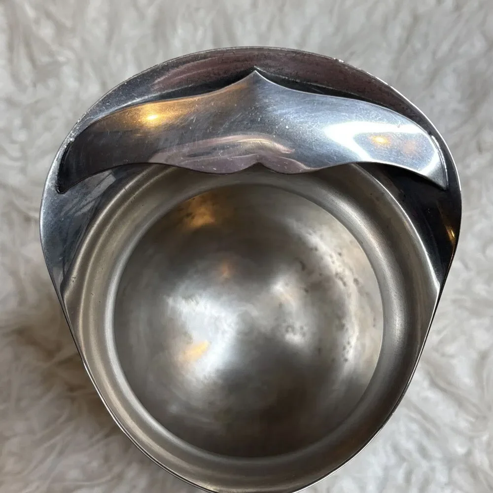 VINTAGE Leonard Silver Plate Footed Water Pitcher with Ice Lip Cottage Core
